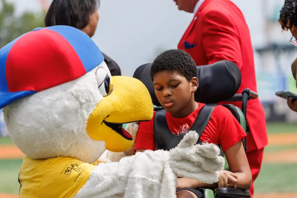 Asata Montreuil at the Brooklyn Cyclones Game 2025